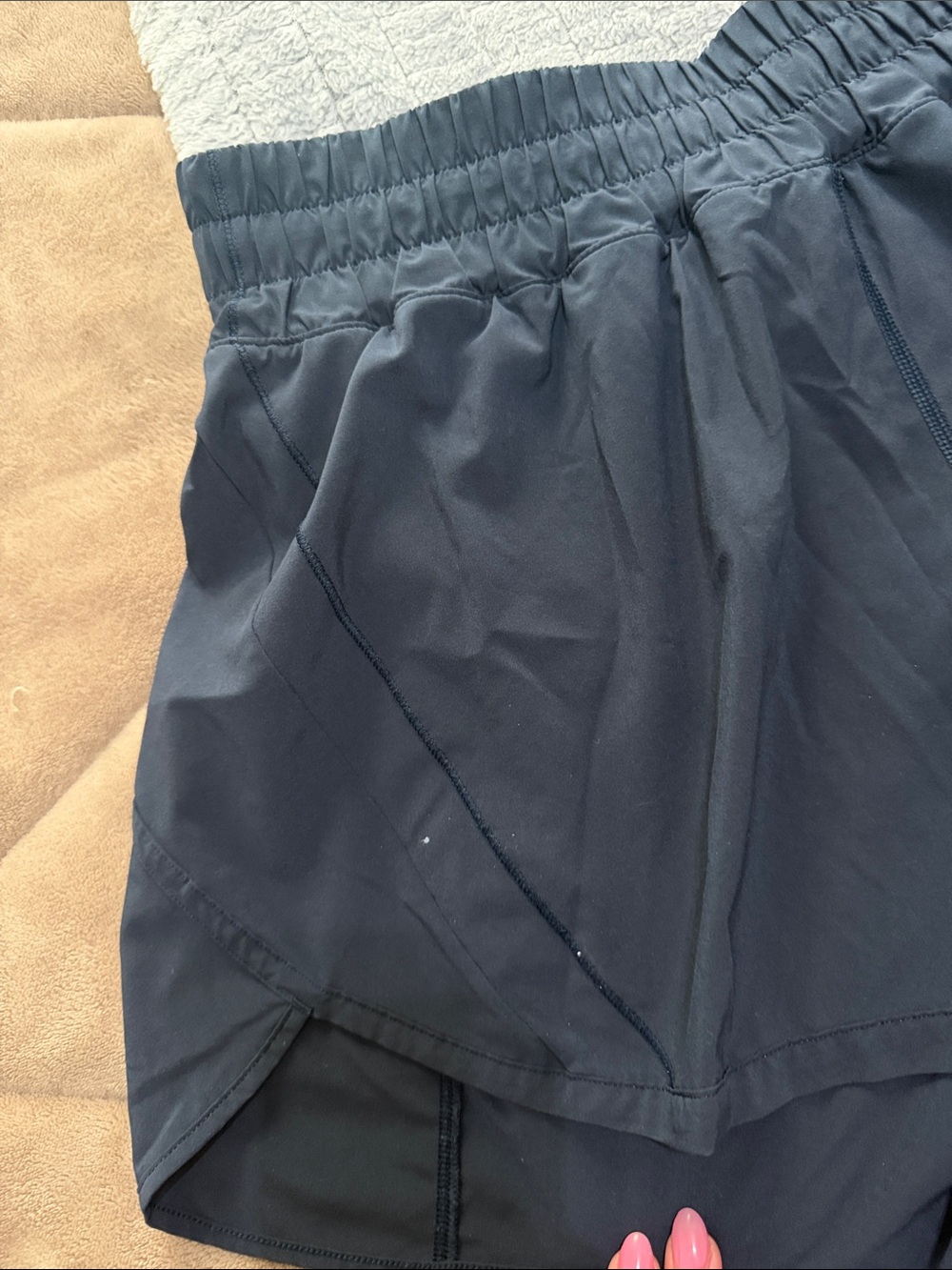 Lululemon Pace Rival High-Rise Running Shorts - Navy - Picture 2 of 2